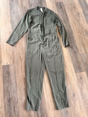 Fabletics Olive Utility Drawstring Jumpsuit
